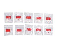 Adfaga 500Pcs Short Oval Nail DIY Art Manicure Salon Full Cover False Nail for Women Clear