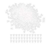 Adfaga 500pcs Transparent Silicone Earrings Back Earrings Backing Earplug Replacement Accessory