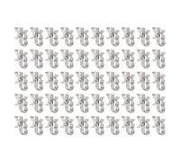 Adfaga 50Pcs Solar Panel Cable Clips Stainless Steel PV Wire Clamp Holder Set for Photovoltaic System Marine RV Outdoor Use SUS304 Spring Steel Durable Cord Management Organizer