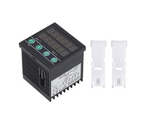 Adfaga 6 Digit Digital Counter Industrial Timer LED Display Multifunctional Counting Timing Machine with Alarm Output for Factory Assembly Line Production PC Material 72x72mm 100 2