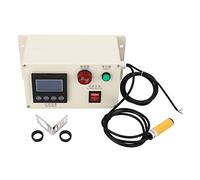 Adfaga 6 Digit Digital Length Meter Counter with Automatic Alarm Memory Function for Textile Garment Printing Factories ABS Material AC100 240V
