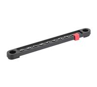 Adfaga 6 Pcs Mini Snooker Score Board Scorer Pointers and Number Strip Durable Plastic Bright White Numbers Easy to Install for Game Score Statistics in Foosball Black 13.4x1.4cm