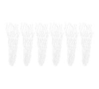 Adfaga 6PCS Premium Billiards Table Net Pockets Durable Cotton Thread Replacement Mesh Bags for Pool Tables Snooker Tables Billiard Clubs Black White 35cm (White)