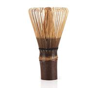 Adfaga 80 Prongs Natural Chasen Matcha Whisk Traditional Japanese Tea Ceremony Tool Premium Black Tea Powder Brush Easy to Use Durable 110mm