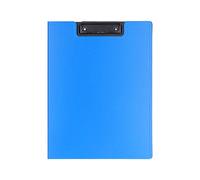 Adfaga A4 Clipboard Folder Thickened PP Matte Exam Board with Strong Metal Clip for Office Students Teachers Study Work Plastic Material 80 Sheets Capacity (Blue)