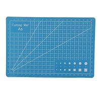 Adfaga A5 Grid Lines PVC Cutting Mat Self Healing Durable Non Slip Craft Cutting Board for Sewing Quilting DIY Projects Sky Blue 22x15cm 8.7x5.9in