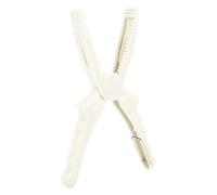 Adfaga ABS Fishing Pliers Professional Grade Fish Gripping Tool with Ergonomic Handle Non Slip Teeth for Saltwater Freshwater Anglers High Strength Plastic Construction 8.1 Inches (Luminous Color)