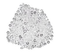 Adfaga Acrylic Beads Clear Like Sparkling Decorative Gems for Wedding Party DIY Crafts Home Decor Table Scatter Transparent White 8mm 1000Pcs 6mm 2000Pcs (8mm(1000pcs))