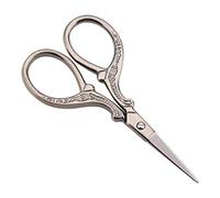 Adfaga Antique Style Cross Stitch Scissors Stainless Steel Embroidery Shears for Crafting DIY Sewing Handmade Art Projects Gold Silver Rose Gold Bronze Color Options (Bronze)
