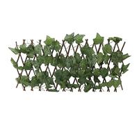 Adfaga Artificial Hedges Privacy Screen Expandable Faux Topiary Hedge Panel for Garden Patio Balcony Decor Made of Willow Wood Plastic Silk Leaves 200x28cm (Virginia Creeper Leaves)