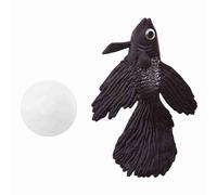 Adfaga Artificial Silicone Small Fish Aquarium Decor High Simulation Fake Fish Ornament for Freshwater Saltwater Fish Tank Decoration Red Blue Goldfish Betta Fish Tank Accessories (No. 2 Brown Betta)