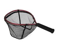 Adfaga Bag Aluminum Alloy Handheld Diddle Net Portable Small Hand Brailer with Quick Drying Mesh Lightweight Durable for Saltwater Freshwater Fishing in Red Blue Purple (Red)