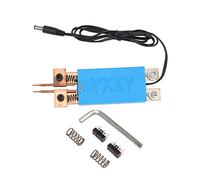 Adfaga Battery Spot Welding Pen Professional Spot Welder Tool with Thick Brass Rod Eccentric Needles Double Spring Design for Lithium Battery Repair DIY Projects Handheld Welding G (Blue)