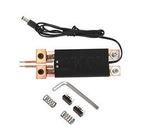 Adfaga Battery Spot Welding Pen Professional Spot Welder Tool with Thick Brass Rod Eccentric Needles Double Spring Design for Lithium Battery Repair DIY Projects Handheld Welding G (Black)