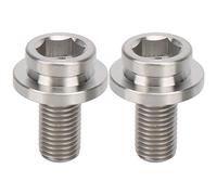 Adfaga Bicycle Crank Arm Fixing Screws Titanium Alloy High Strength Lightweight Bolts for Folding Bike 2Pcs Durable Bike Maintenance Parts