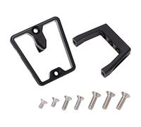 Adfaga Bicycle Front Carrier Block Black Aluminum Alloy 3 Holes Front Carrier Rack for Dahon Folding Bikes Lightweight Durable Strong Bearing Capacity Easy Installation Accessories
