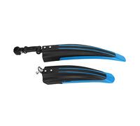 Adfaga Bicycle Front Rear Mudguard High Pressure PVC Thickened Widened Durable Universal Fit Adjustable Waterproof for Mountain Road Bikes 20 22 24 26 Inch Wheels (Blue)