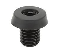 Adfaga Billiard Cue Bottom Cover Black Aluminum Alloy Plastic Rear Plug Pool Stick Bumper Protector for HOW Billiard Cue Accessory Durable Lightweight Anti Collision Design