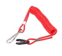 Adfaga Boat Motor Engine Safety Switch Lanyard Emergency Cut Off Cord with Clip On Style 150cm Stretch Length for Tohatsu Zongshen Outboard Motors Durable Plastic Material