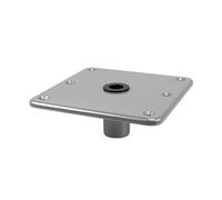 Adfaga Boat Seat Pedestal Base Premium Aluminum Alloy Marine Seat Mount with 3/4in Pin Post Socket for Secure Installation on Fishing Boats and Yachts Grey 7x7 Inches