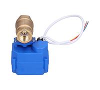 Adfaga Brass Motorized Ball Valve DN15 Mini Electric Water Valve with Switch Indication DC9 24V for Hydraulic Systems and Water Treatment Projects