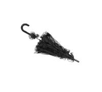 Adfaga Bridal Lace Cotton Umbrella Elegant Wedding Photography Prop for Brides Couples Outdoor Ceremonies Photos Shoots White Pink Red Purple Green Blu (Black)