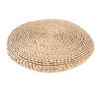 Adfaga Cattail Hand Woven Pouf Tatami Seats Cushion Soft Comfortable Floor Cushion For Yoga Zen Tea Room Cattail Material 40x40x6cm