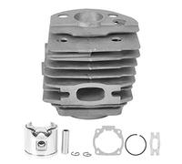 Adfaga Chainsaw Cylinder Piston Kit Premium Aluminum Alloy Replacement Parts with 46mm Piston Diameter for 55 Gas Chainsaw High Performance Durable Engine Components