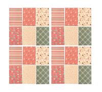 Adfaga Christmas Wrapping Paper Set 24 Sheets Classic Holiday Patterns DIY Gift Wrap Kraft Paper for Christmas Birthday Party Wedding 27.6x19.7 Inch Durable