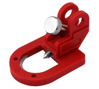 Adfaga Circuit Breaker Lockout Device Heavy Duty Multi Functional Electrical Safety Lock for Industrial Commercial Use Red Nylon Metal Construction 6x4x3.5cm