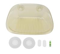 Adfaga Clear Cat Hammock for Window Space Saving Wall Mounted Pet Bed with Strong Suction Cups Comfortable Sunbathing Spot for Indoor Cats Durable Plastic Construction (Vibrant Yellow)