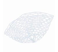 Adfaga Clear Rubber Fishing Landing Net Replacement Mesh Bag Invisible to Fish Lightweight Portable Snag Proof for Fly Fishing Trout Bass Catch and Release Medium Large Size (Medium size 100CM)