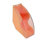 Adfaga Coffee Filter Paper Storage Box Premium Durable Plastic Holder with Cover for Hand Brewed Coffee for Home Office Cafe Use (Yellow)