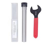 Adfaga Collet Chuck Holder ER16A CNC Milling Tool Straight Shank with Wrench for Lathe Durable Manganese Steel Surface Quenching Black Treatment High Hardness Long Service Life Su