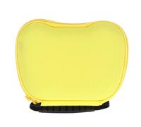 Adfaga Controller Storage Case Heavy Duty Nylon Protective Hard Shell Travel Carrying Case with Metal Zipper for Series X S Controllers and Gaming Accessories Durable Portable Desi (Yellow)
