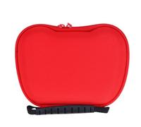 Adfaga Controller Storage Case Heavy Duty Nylon Protective Hard Shell Travel Carrying Case with Metal Zipper for Series X S Controllers and Gaming Accessories Durable Portable Desi (Red)