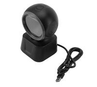 Adfaga Desktop Barcode Scanner 1D 2D QR Omnidirectional Hands Free Automatic Image Sensing USB Plug Play for Retail Supermarket Shop POS System