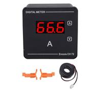 Adfaga Digital AC Ammeter 1 120A Backlit LED Display Current Meter for Electrical Systems Industrial Use ABS Red 72x72mm Panel Mount