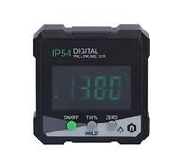 Adfaga Digital Inclinometer Protractor Level Gauge Angle Finder Base 360 Degree Measurement Tool with LCD Backlight Display for Construction Workers Carpenters ABS Plastic