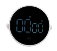 Adfaga Digital Kitchen Timer with LED Display Rotating Design 3 Adjustable Volume Levels Accurate 99 Minute Countdown Timer for Cooking Baking Exercise ABS Plastic (White)