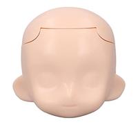 Adfaga Doll Head 1/12 Ball Jointed Doll DIY Makeup Exquisite Removable Plastic Cement Doll Head for Customization Replacement Durable Lightweight Portable (Normal White)