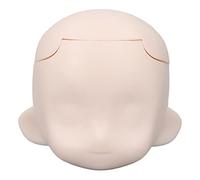 Adfaga Doll Head 1/12 Ball Jointed Doll DIY Makeup Exquisite Removable Plastic Cement Doll Head for Customization Replacement Durable Lightweight Portable (Super White)
