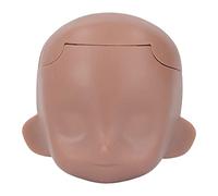 Adfaga Doll Head 1/12 Ball Jointed Doll DIY Makeup Exquisite Removable Plastic Cement Doll Head for Customization Replacement Durable Lightweight Portable (Coffee)