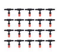 Adfaga Drip Irrigation Nozzles Kit 20pcs High Efficiency Water Saving Mister Heads For Garden Greenhouse Agricultural Irrigation System Plastic Durable 6.6x5.8cm