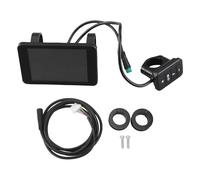 Adfaga Electric Bike LCD Display Color Screen 24V to 72V Voltage Wide Compatibility Multiple Protocol Support Replacement Panel for E Bicycle ABS Material Easy Install