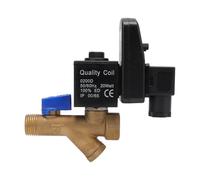 Adfaga Electronic Drain Valve Automatic Brass DN15 G1/2 16bar Pressure Quiet Operation for Air Compressor Systems Industrial Equipment (Opt-B AC230V)