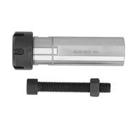 Adfaga ER25 Collet Chuck Holder High Precision Straight Shank with Cooling Hole CNC Lathe Tapping Tool for Milling Drilling Machines 32mm Adapter 80mm Length