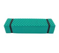 Adfaga Extra Thick Double Egg Crate Foam Camping Sleeping Pad Foldable Outdoor Mat for Hiking Backpacking 186x57CM Black (Green)