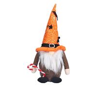 Adfaga Faceless Plush Doll Holiday Ornament Cute Gnome Decor for Thanksgiving Christmas Halloween Home Table Shelf Decorations Flannel Material 11.4 x 5.1 inch (cane)