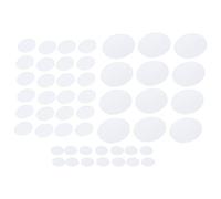 Adfaga Felt Plate Dividers 48Pcs White Anti Friction Non Storage Separator Insulation Mat for Protecting Fine China Dinnerware Glassware in Cabinets RV Moving